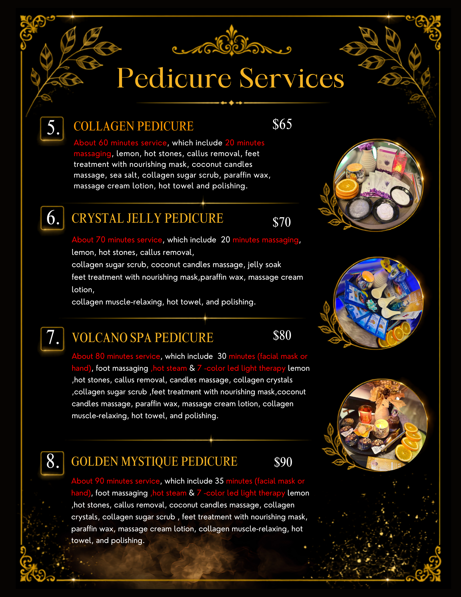 J&J Studio Nails Spa Menu page 5
