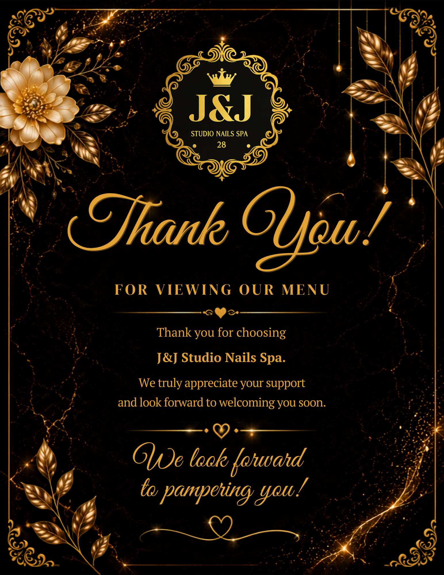 J&J Studio Nails Spa Menu page 6