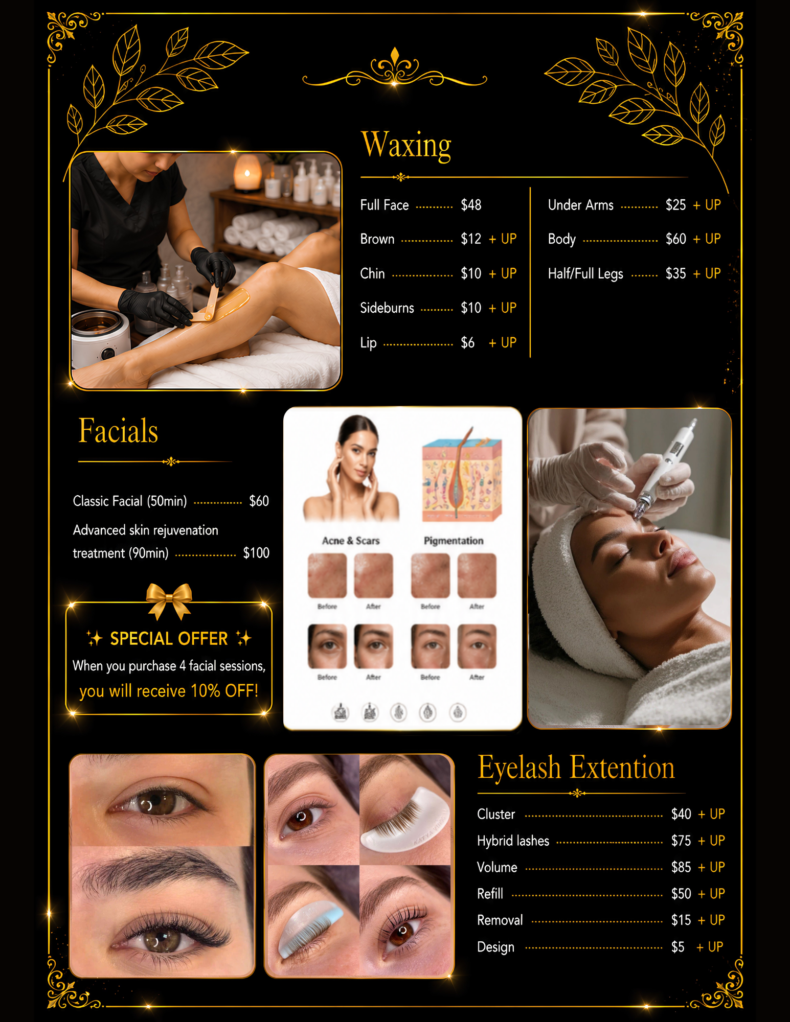 Menu page