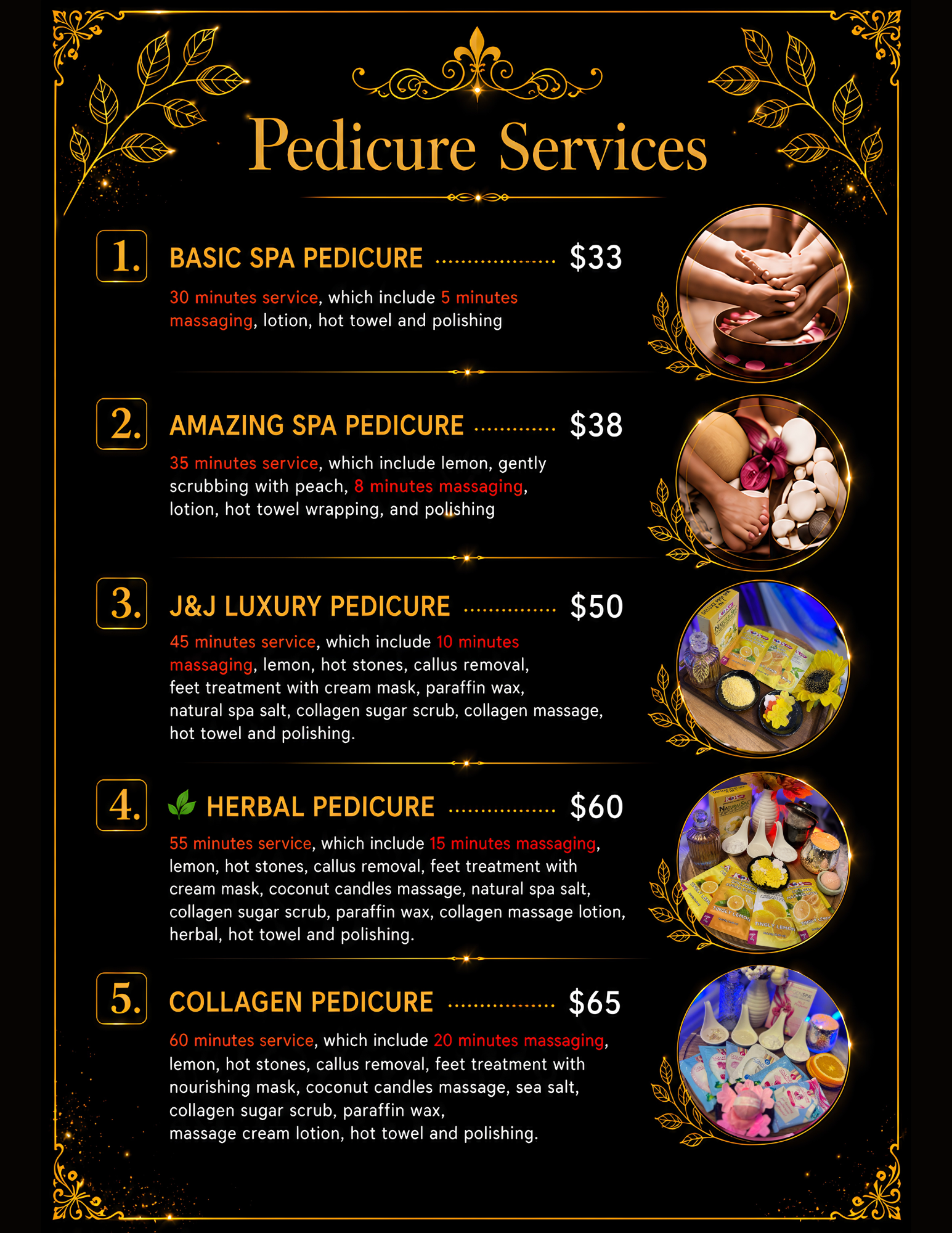 Menu page