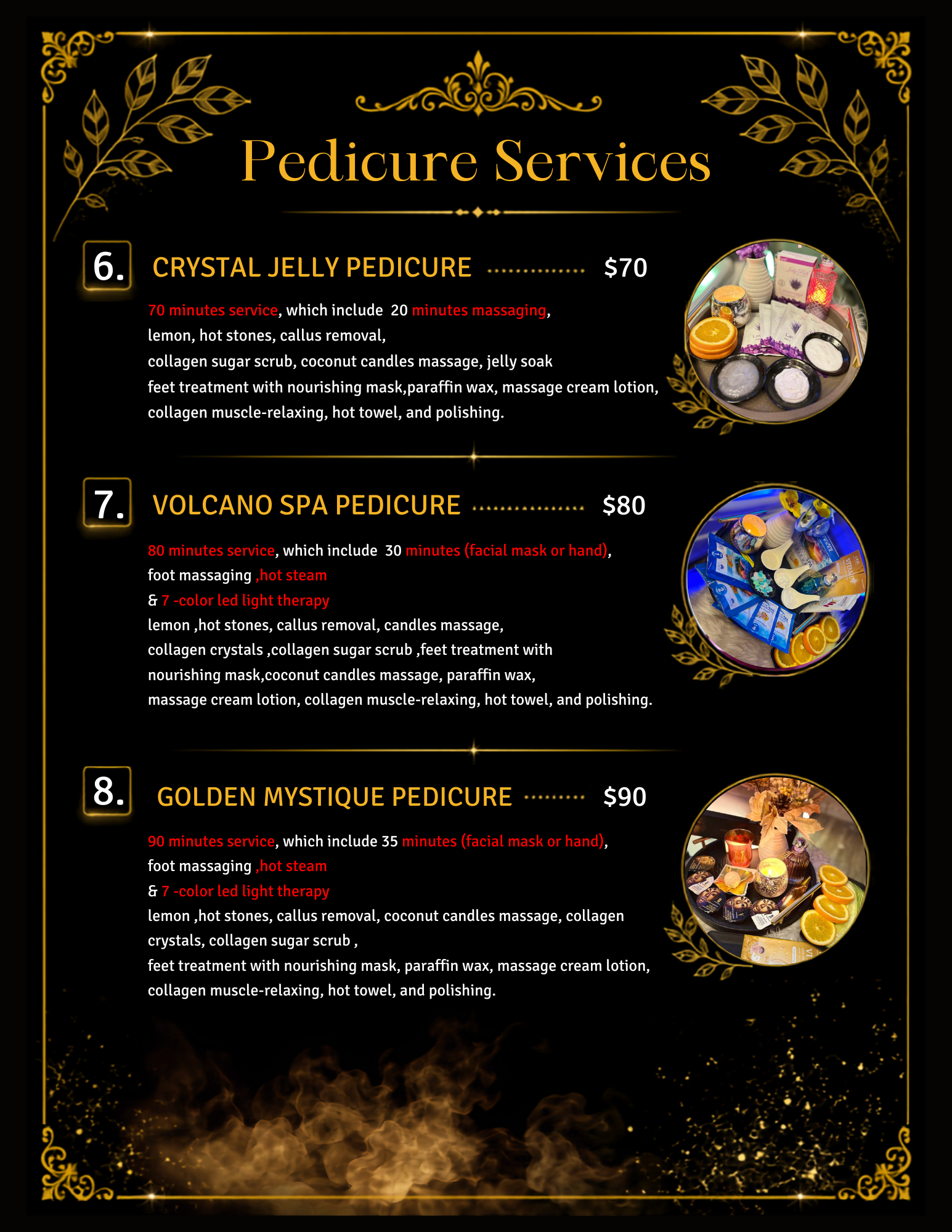 Menu page